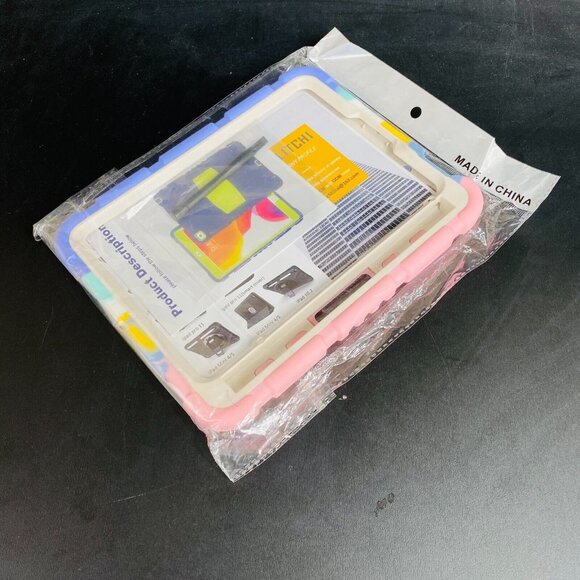 Litchi iPad Mini 6 Case 8.3" Pink Rainbow Built-In Stand Shock Proof EVA Foam - Picture 4 of 4